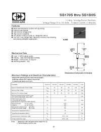 Datasheet SB180S manufacturer GOOD-ARK